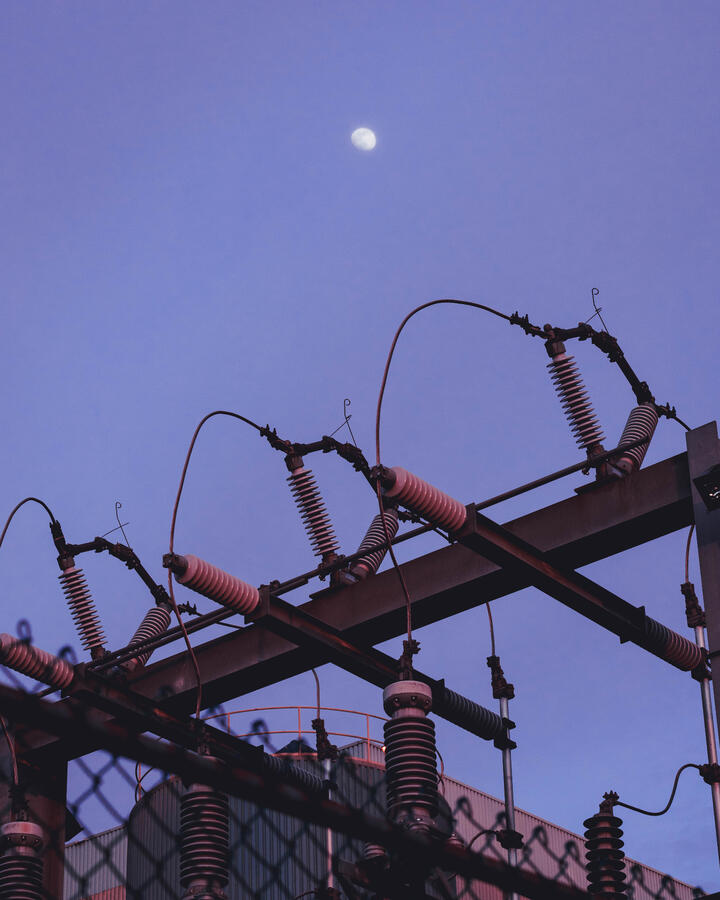 fence and weird wire stuff and the moon shot on digital
