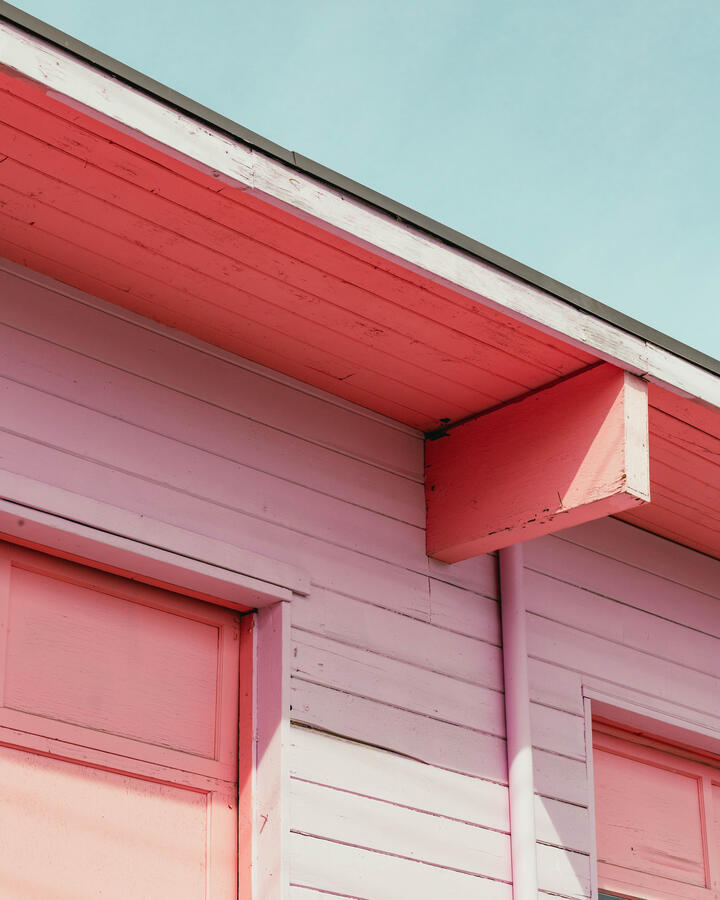 pink building shot on digital